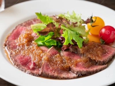 玉葱わさびソース