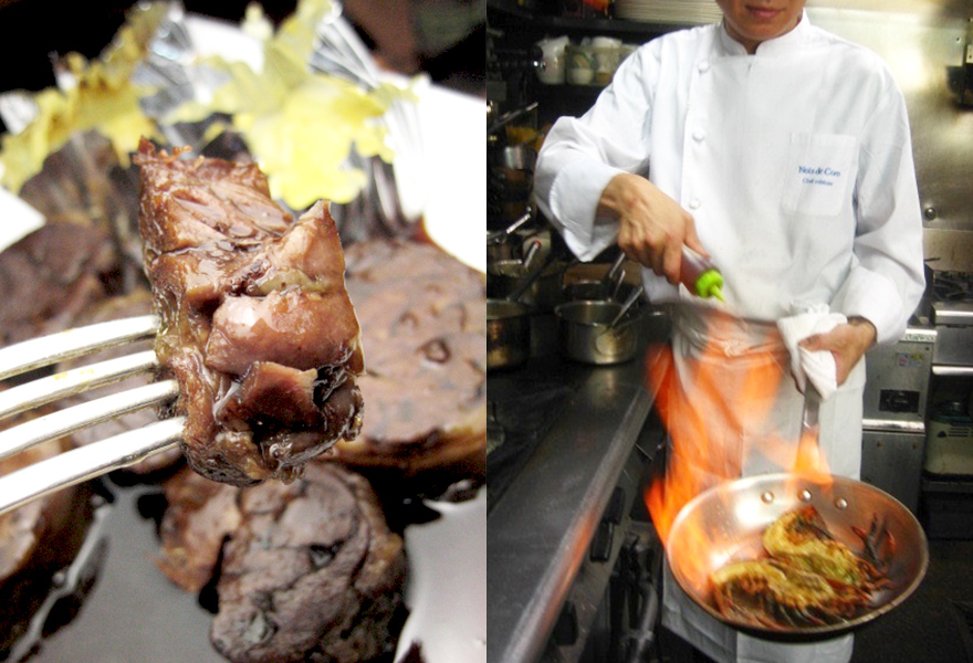 A5ランク黒毛和牛肉の赤ワイン煮込み